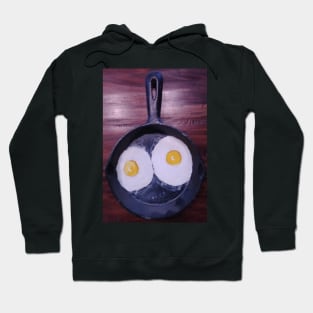 Fried eggs in a skillet Hoodie